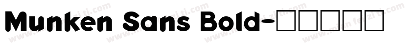 Munken Sans Bold字体转换